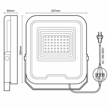 LED-Strahler PROFI LED/100W/180-265V 5000K IP65