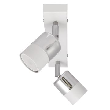 LED-Strahler TUBSSON 2xGU10/6,5W/230V weiß/glänzendes Chrom