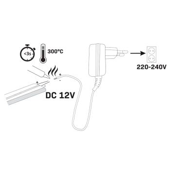 LED-Streifen NEON 2 m LED/14W/12V IP65 grün