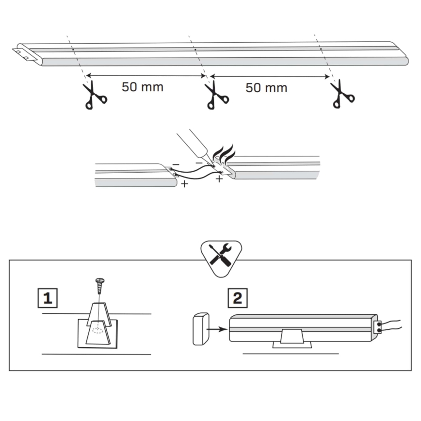 LED-Streifen NEON 5m LED/30W/24V grün IP65