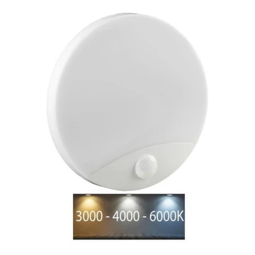 LED-Wandleuchte für Badezimmer mit Sensor SAMSUNG CHIP LED/15W/230V 3000/4000/6000K IP44 weiß