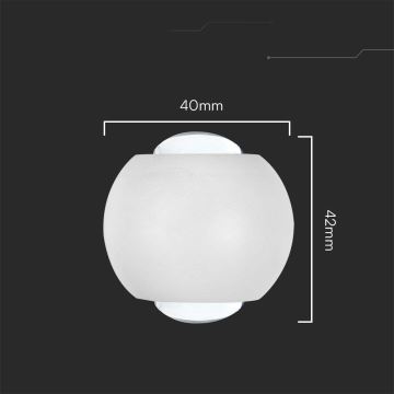 LED-Wandleuchte für den Außenbereich LED/2W/230V 3000K IP54 weiß