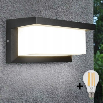 LED-Wandleuchte für den Außenbereich NEELY 1xE27/9W/230V 3000K IP54 anthrazit