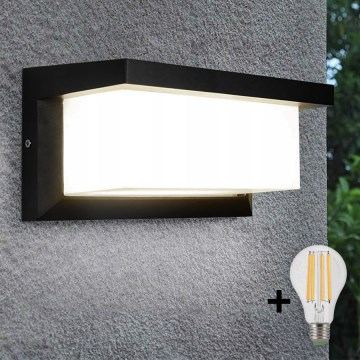 LED-Wandleuchte für den Außenbereich NEELY 1xE27/9W/230V 4000K IP54 schwarz