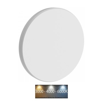 LED-Wandleuchte für den Außenbereich PIATTA LED/9W/230V 3000/4000/6000K d 12 cm IP44 weiß