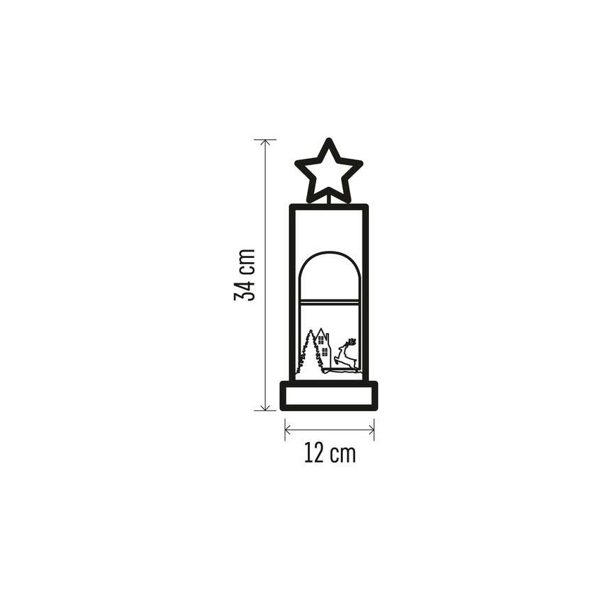 LED-Weihnachtsdekoration 5xLED/2xAA Stern