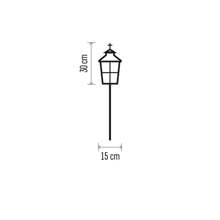 LED Weihnachtsdekoration für den Außenbereich 1xLED/3xAAA IP44