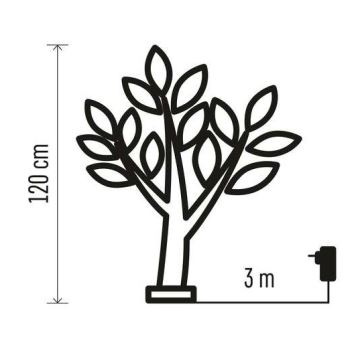 LED Weihnachtsdekoration für den Außenbereich 72xLED/3,6W/230V IP44 warmweiß