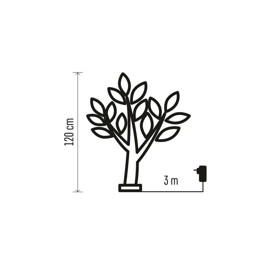 LED Weihnachtsdekoration für den Außenbereich 72xLED/3,6W/230V IP44 warmweiß