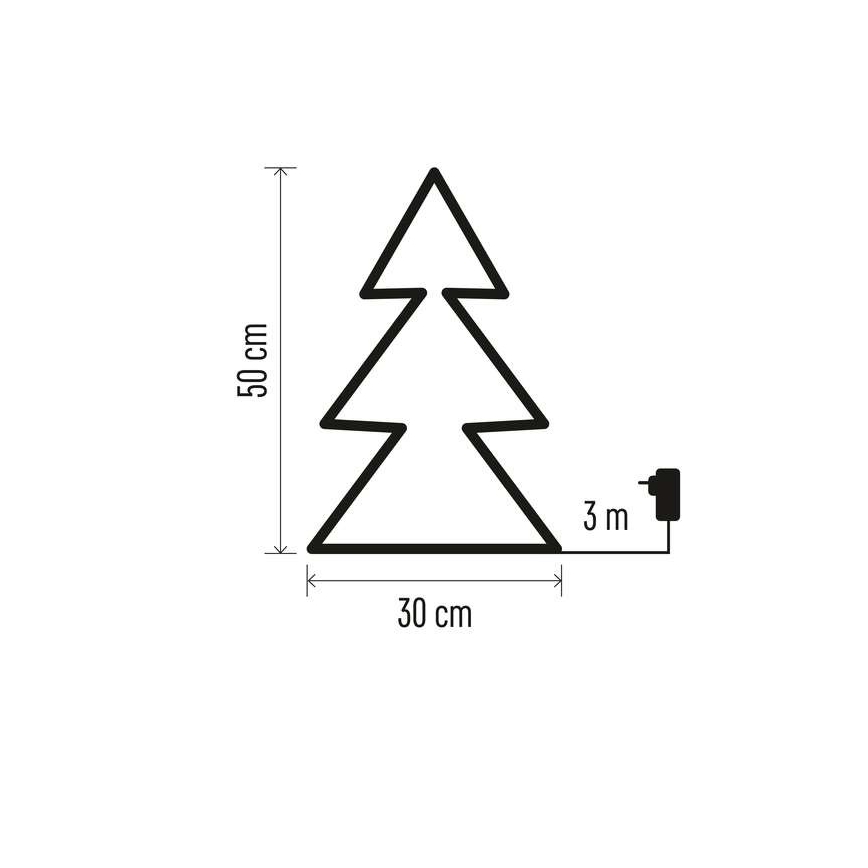 LED-Weihnachtsdekoration für den Außenbereich 90xLED/1,2W/230V IP44 Baum