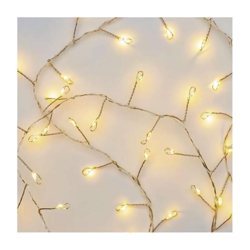 LED Weihnachtskette 100xLED/3xAA 2,7m warmweiß