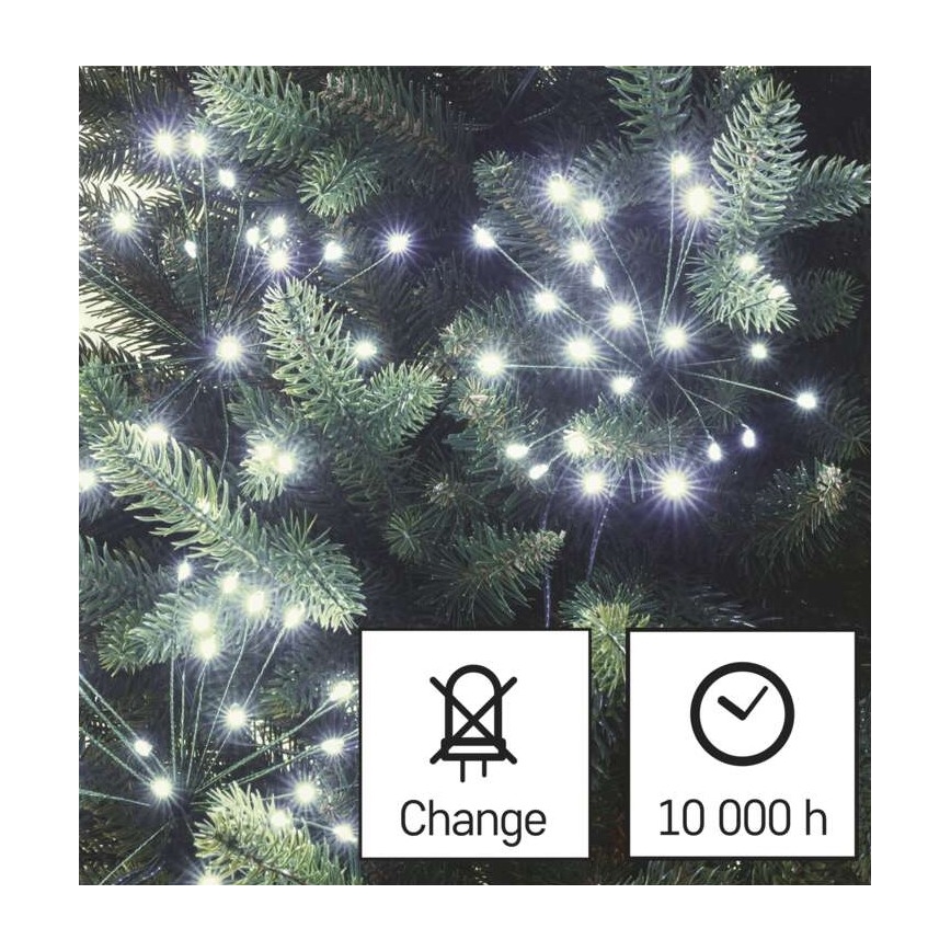 LED Weihnachtskette 150xLED/5,35m kaltweiß