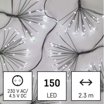 LED Weihnachtskette 150xLED/5,35m kaltweiß