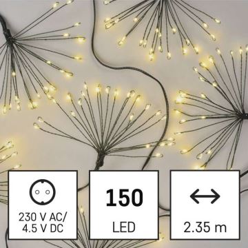 LED Weihnachtskette 150xLED/5,35m warmweiß