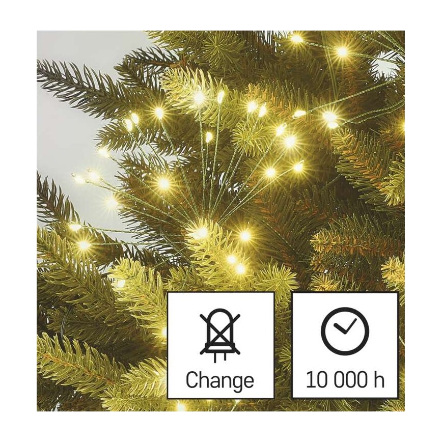 LED Weihnachtskette 300xLED/8,2m warmweiß