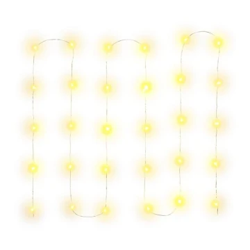 LED-Weihnachtskette 30xLED/3xAA 3,3m warmweiß