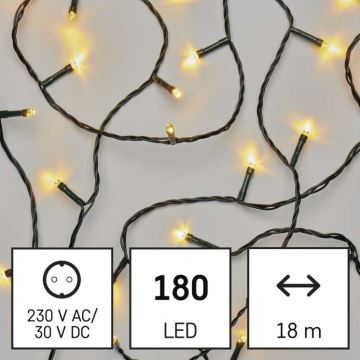 LED-Weihnachtskette für den Außenbereich 180xLED/23m IP44 warmweiß