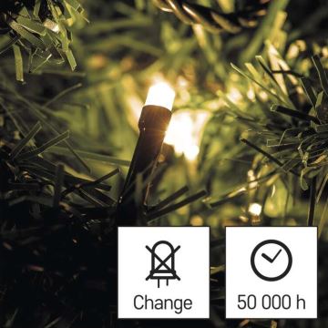 LED-Weihnachtskette für den Außenbereich 180xLED/23m IP44 warmweiß