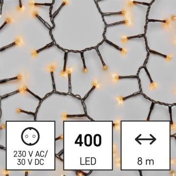 LED-Weihnachtskette für den Außenbereich 400xLED/13m IP44 vintage