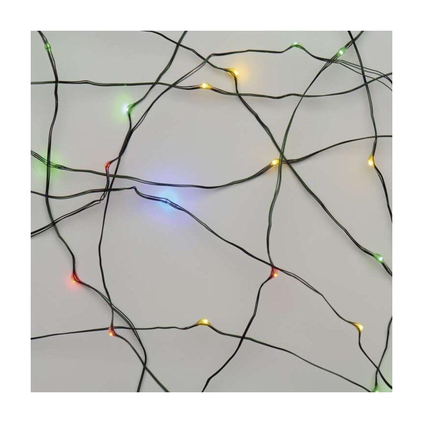 LED-Weihnachtskette für den Außenbereich 40xLED/9m IP44 multicolor