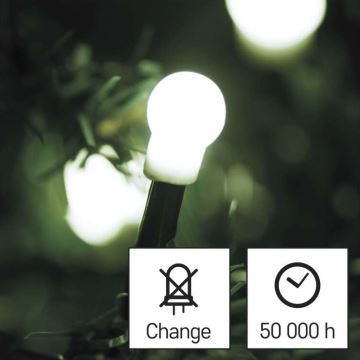 LED-Weihnachtskette für den Außenbereich 80xLED/13m IP44 kaltweiß