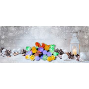 LED-Weihnachtskette für draußen 40xLED/15m IP44 multicolor