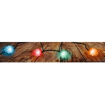 LED-Weihnachtskette für draußen 40xLED/15m IP44 multicolor