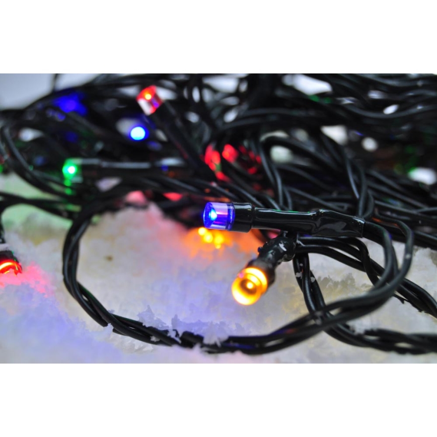 LED-Weihnachtslichterkette für Außenbereiche 200xLED/8 Funktionen IP44 25m mehrfarbig