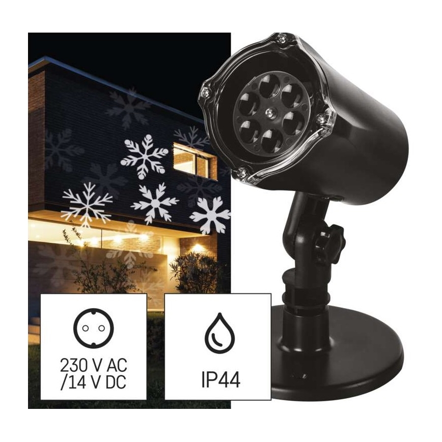 LED-Weihnachtsprojektor für den Außenbereich LED/3,6W/230V IP44 kaltweiß