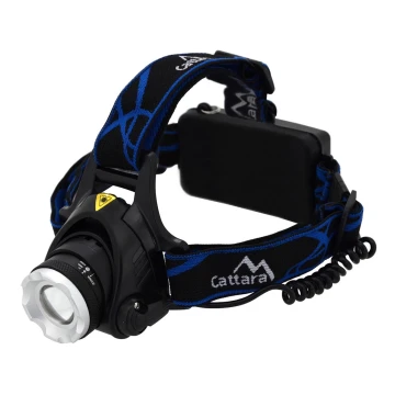 LED Wiederaufladbare Stirnlampe LED/6W/7,4V IP44 schwarz/blau