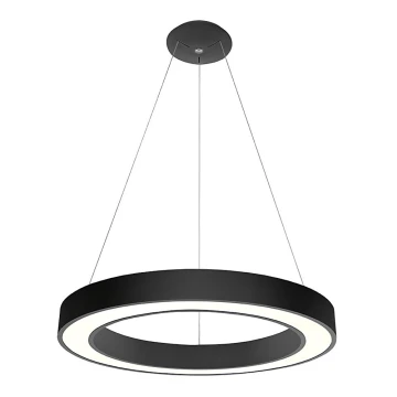 LED2 - Dimmbare LED-Hängeleuchte an Schnur SATURN LED/50W/230V 3000K/4000K schwarz