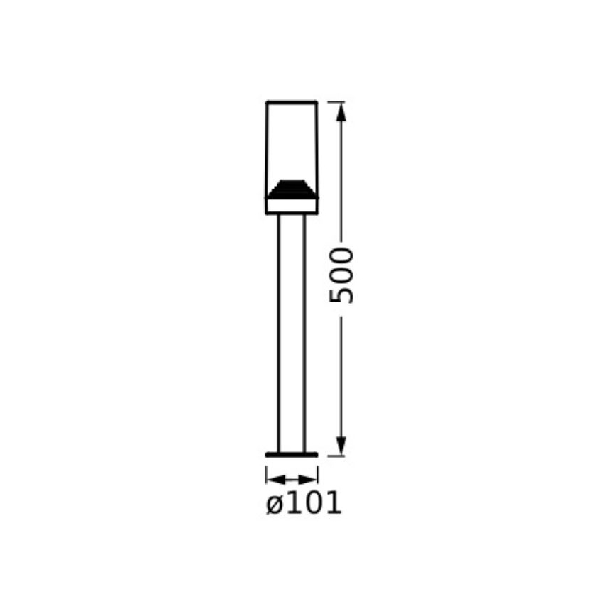 Ledvance - Außenleuchte AMBER 1xE27/20W/230V IP44