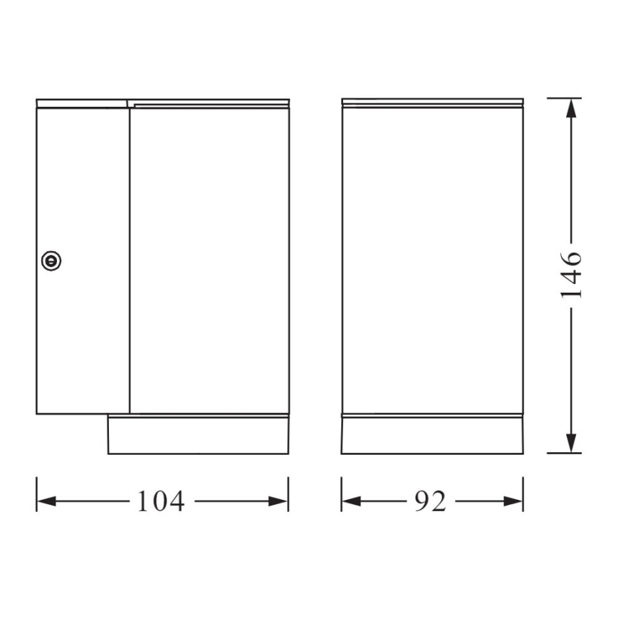 Ledvance - Außenwandbeleuchtung BEAM 1xGU10/35W/230V IP44