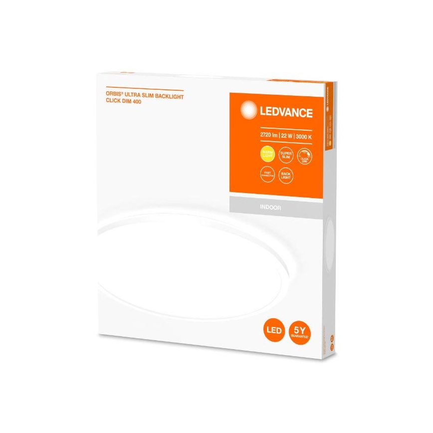Ledvance – Dimmbare LED-Deckenleuchte ORBIS LED/22W/230V weiß