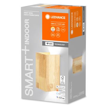 Ledvance - Dimmbare LED-Wandleuchte SMART+ WOOD LED/12W/230V 3000-6500K Wi-Fi