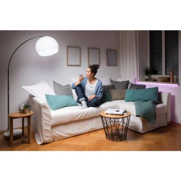 Ledvance - Intelligenter Lautsprecher Google Nest Mini + dimmbare LED-Glühbirne SMART+ A60 E27/60W/230V