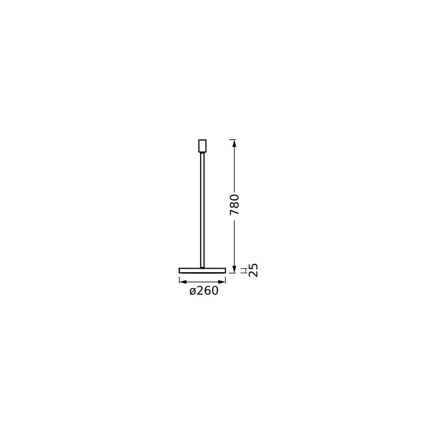 Ledvance - Lampenfuß DECOR STICK 1xE27/40W/230V anthrazit