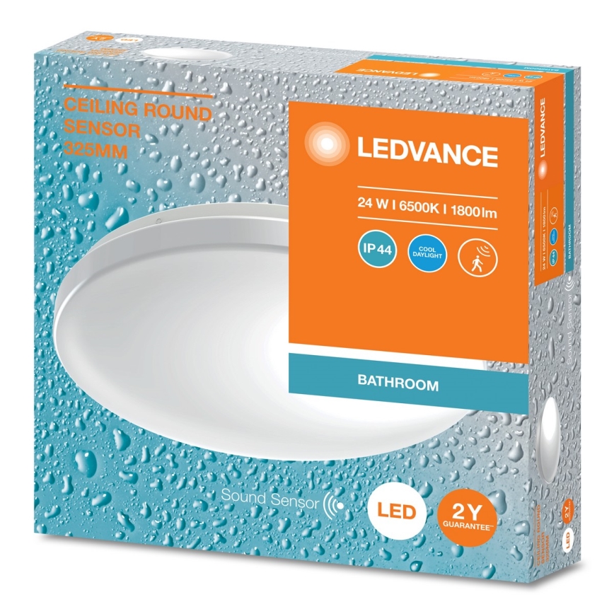 Ledvance - LED-Deckenleuchte für das Badezimmer mit Sensor CEILING ROUND LED/24W/230V IP44