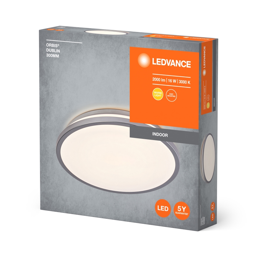 Ledvance - LED-Deckenleuchte ORBIS DUBLIN LED/16W/230V d 29,5 cm