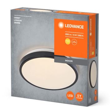 Ledvance - LED-Deckenleuchte ORBIS LONDON LED/16W/230V schwarz
