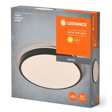 Ledvance - LED-Deckenleuchte ORBIS LONDON LED/36W/230V schwarz
