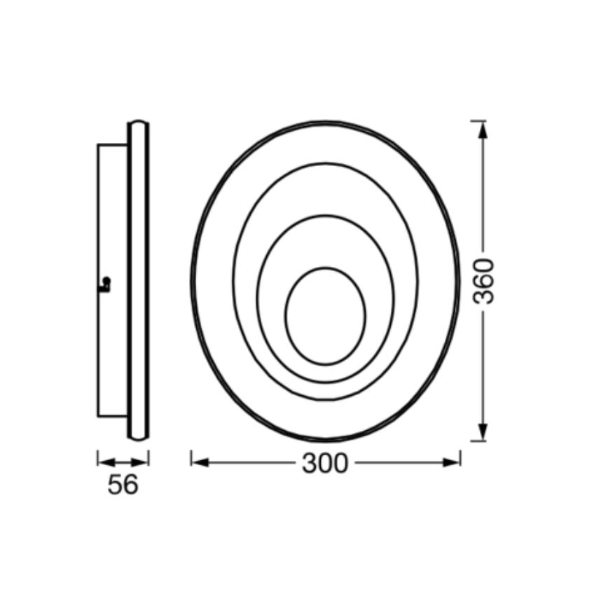 Ledvance - LED-Deckenleuchte ORBIS SPIRAL LED/27W/230V