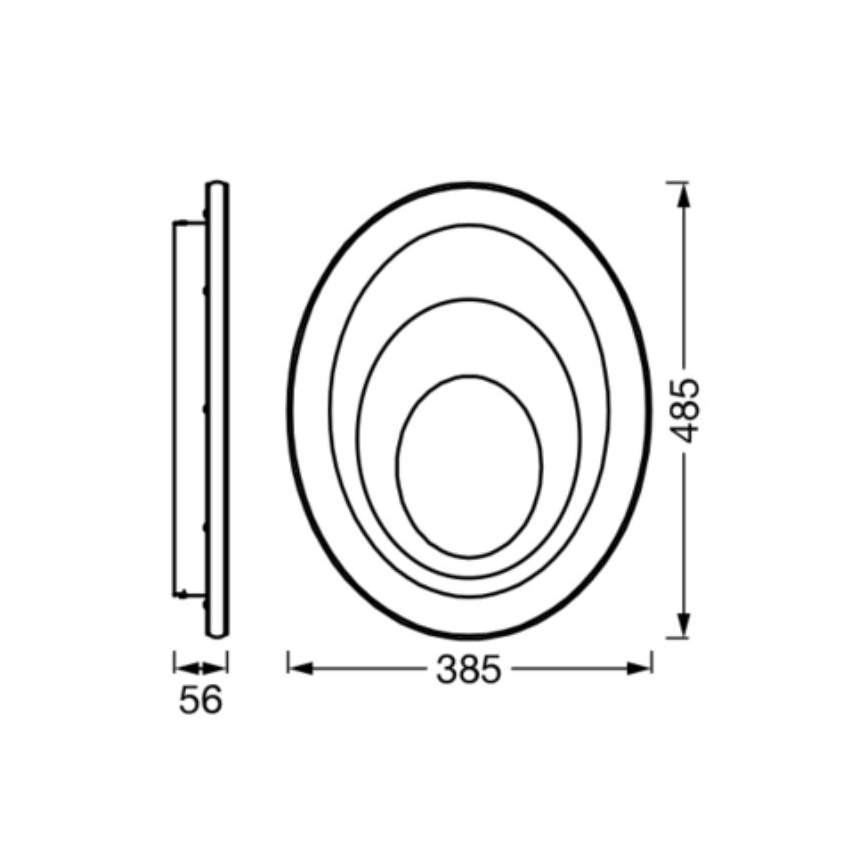 Ledvance - LED-Deckenleuchte ORBIS SPIRAL LED/37W/230V