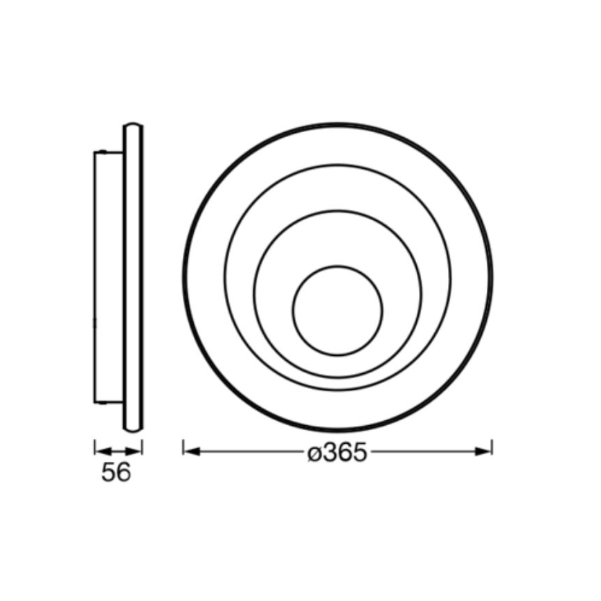 Ledvance - LED-Deckenleuchte ORBIS SPIRAL LED/38W/230V