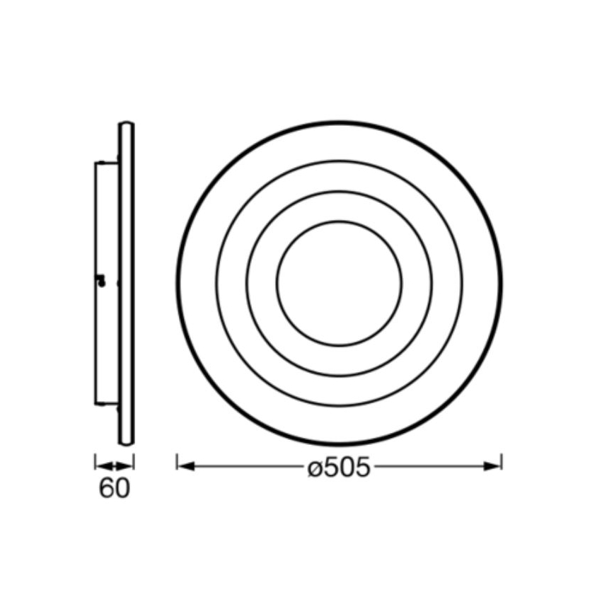 Ledvance - LED-Deckenleuchte ORBIS SPIRAL LED/42W/230V