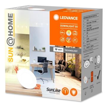 Ledvance - Dimmbare LED-Einbauleuchte SUN@HOME LED/4,5W/230V 2200-5000 CRI 95 Wi-Fi