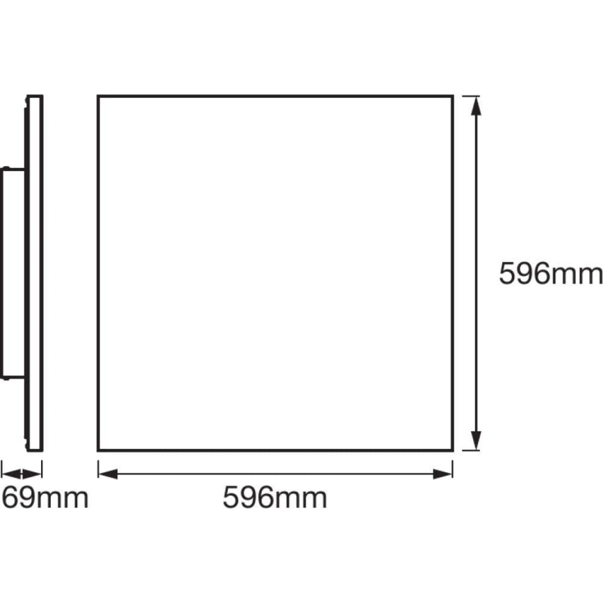 Ledvance - LED-Dimmer-Deckenleuchte SMART+ FRAMELESS LED/40W/230V 3,000K-6,500K Wi-Fi