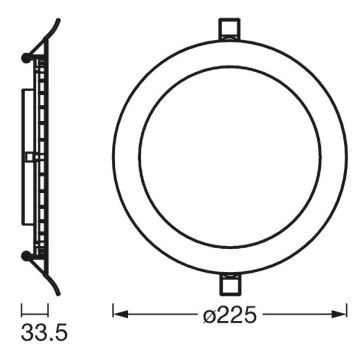 Ledvance - LED-Einbauleuchte SLIM LED/22W/230V 6500K