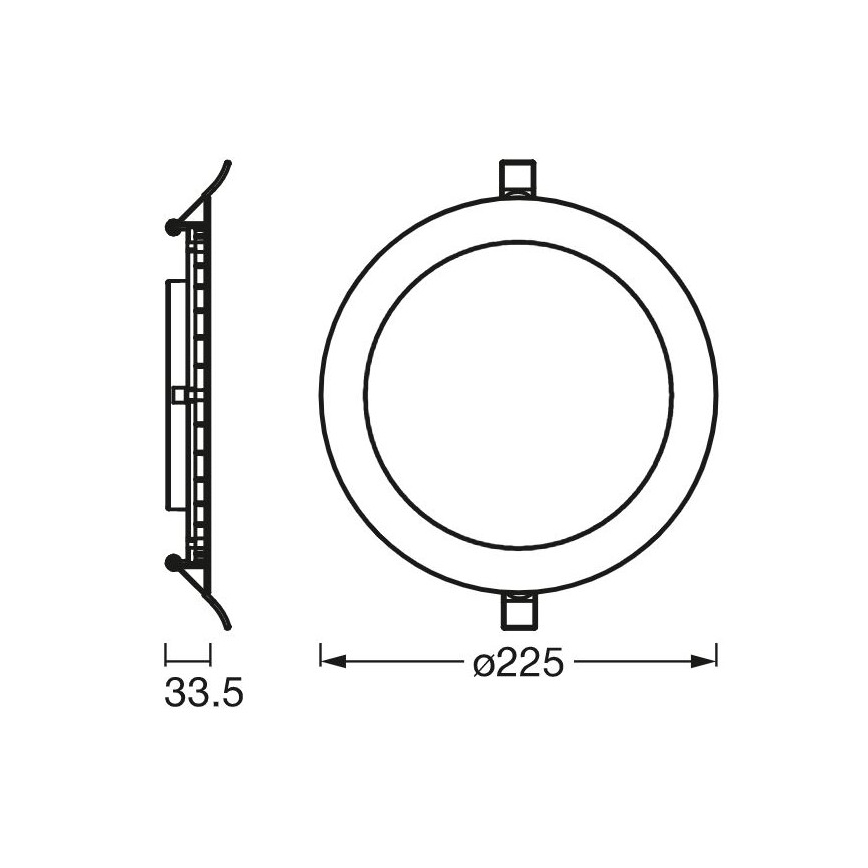 Ledvance - LED-Einbauleuchte SLIM LED/22W/230V 6500K