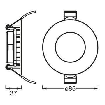 Ledvance - LED-Einbauleuchte SLIM LED/4,5W/230V 6500K